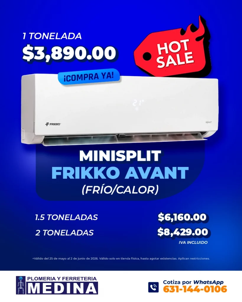 hotsale-medina-ferreterias-minisplit-frikko-avant